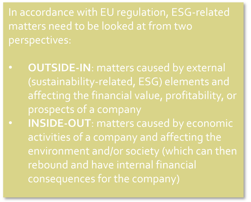 two perspectives to ESG